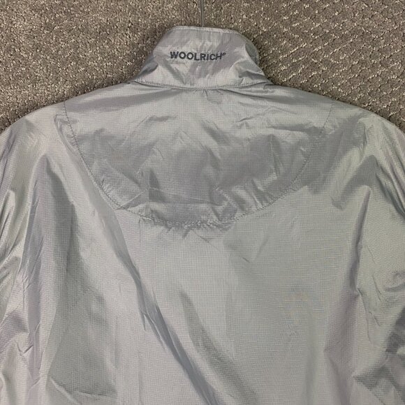 NWT Woolrich Pack It Vest Windbreaker Packable Men's Large Gray Hiking running - Picture 5 of 13